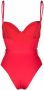 Noire Swimwear Badpak met ceintuur Rood - Thumbnail 2