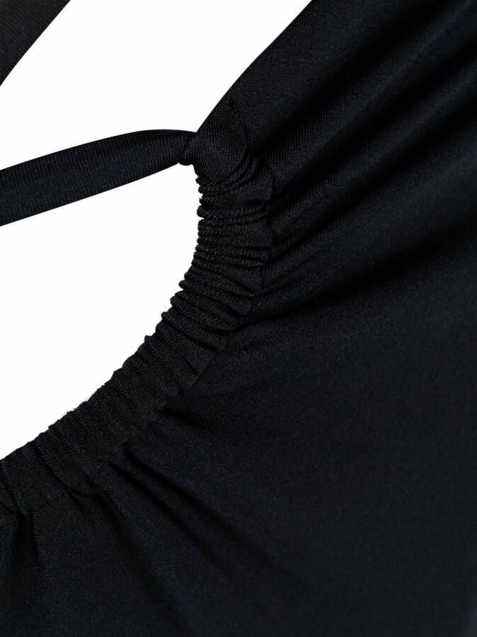 Noire Swimwear Badpak met halternek Zwart