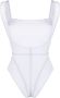 Noire Swimwear Badpak met lage rug Wit - Thumbnail 2