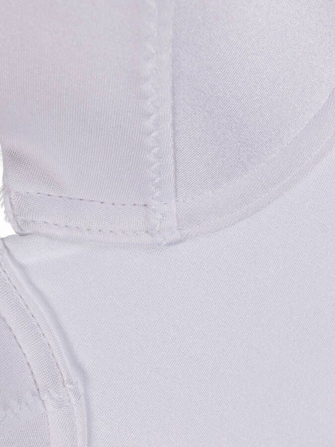 Noire Swimwear Badpak met riem detail Wit