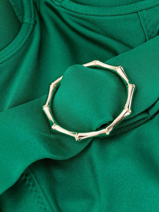 Noire Swimwear Badpak met riem Groen