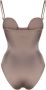 Noire Swimwear Badpak met ronde hals Beige - Thumbnail 2