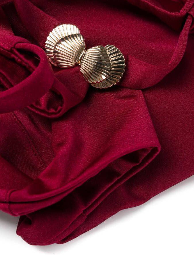 Noire Swimwear Bandeau bikini Rood
