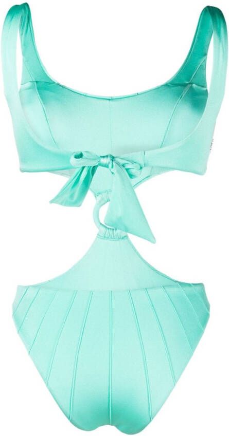 Noire Swimwear Uitgesneden badpak Blauw