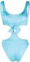 Noire Swimwear Uitgesneden badpak Blauw - Thumbnail 2