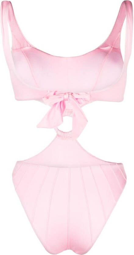 Noire Swimwear Uitgesneden badpak Roze