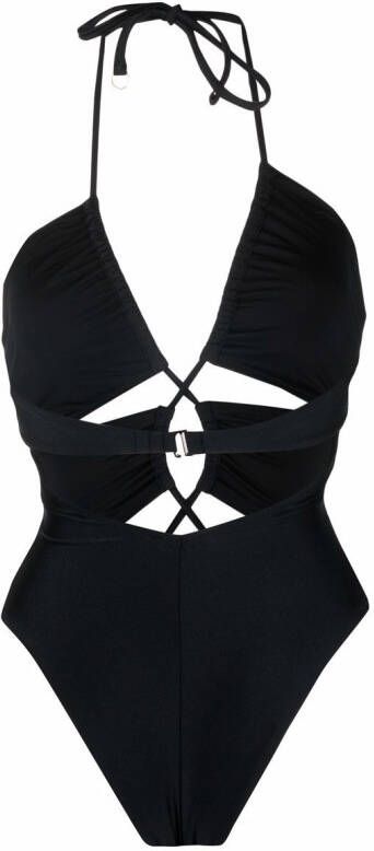 Noire Swimwear Uitgesneden badpak Zwart