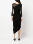 Norma Kamali Asymmetrische jurk Zwart - Thumbnail 4