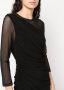 Norma Kamali Asymmetrische jurk Zwart - Thumbnail 5