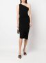 Norma Kamali Asymmetrische midi-jurk Zwart - Thumbnail 2