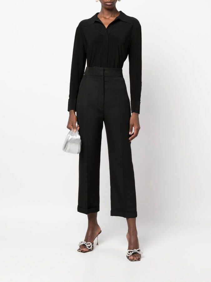 Norma Kamali Effen blouse Zwart