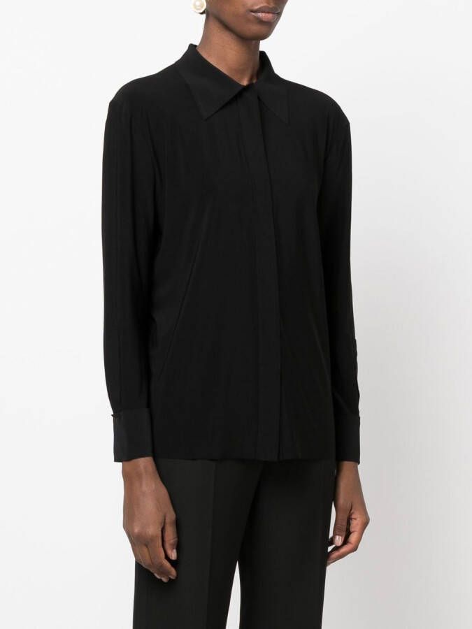 Norma Kamali Effen blouse Zwart