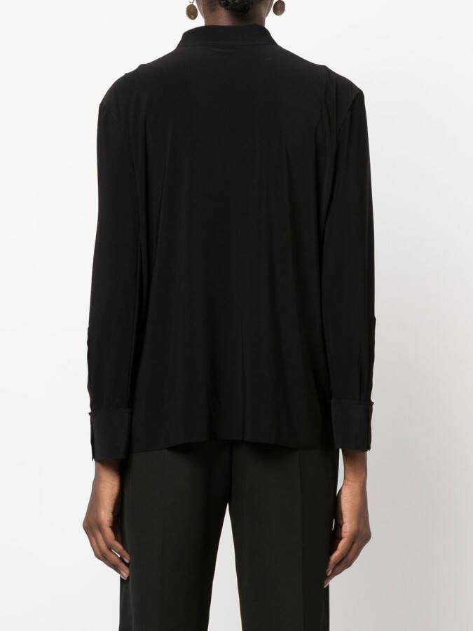 Norma Kamali Effen blouse Zwart