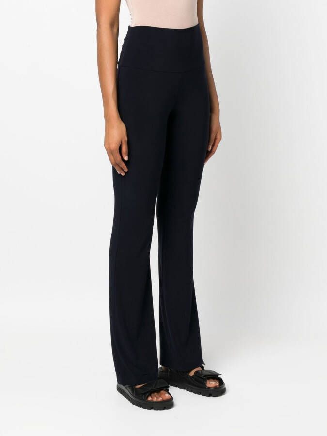 Norma Kamali Flared broek Blauw