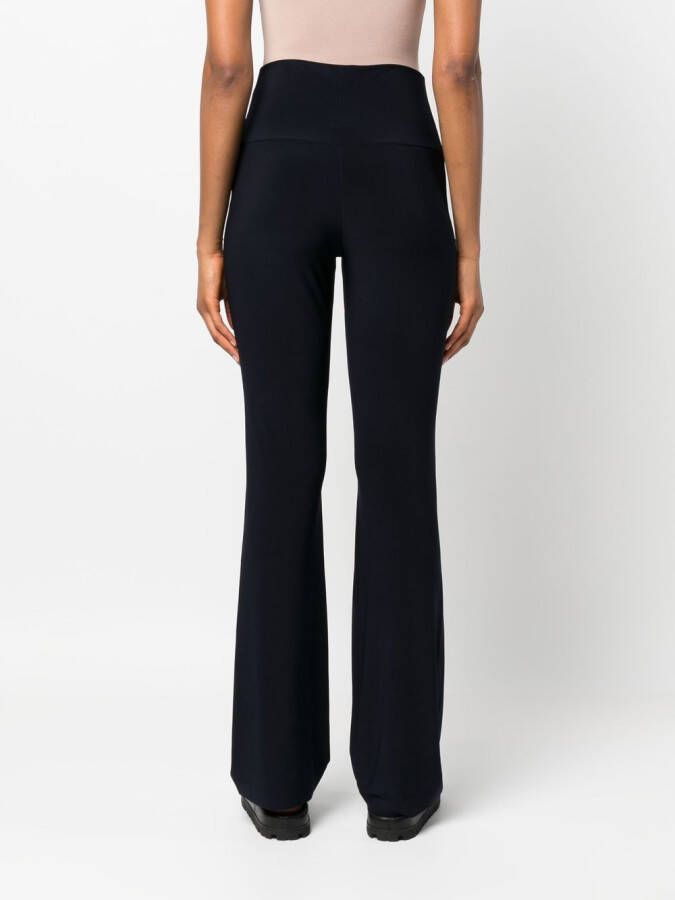 Norma Kamali Flared broek Blauw