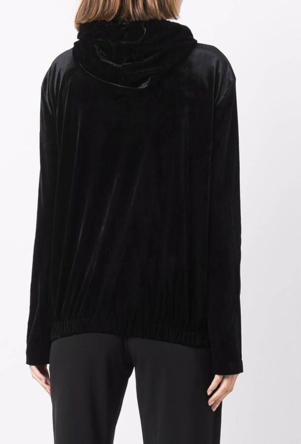 Norma Kamali Hoodie met lange mouwen Zwart