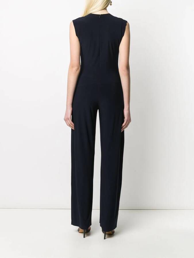 Norma Kamali Jumpsuit met wijde pijpen Blauw