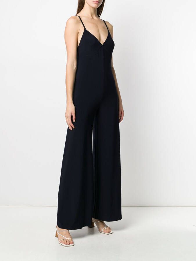 Norma Kamali Jumpsuit met wijde pijpen Zwart