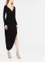 Norma Kamali Jurk met asymmetrische afwerking Zwart - Thumbnail 2