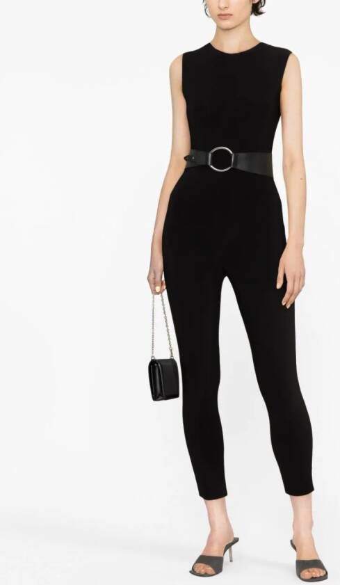 Norma Kamali Mouwloze jumpsuit Zwart