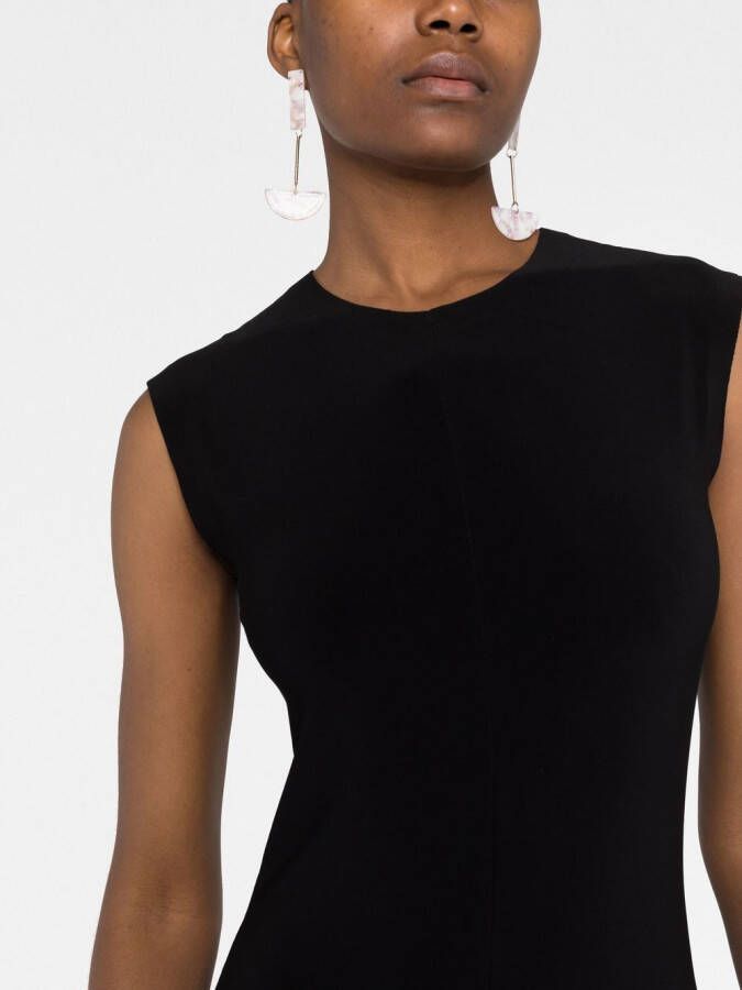 Norma Kamali Mouwloze jumpsuit Zwart