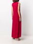 Norma Kamali Mouwloze maxi-jurk Rood - Thumbnail 3