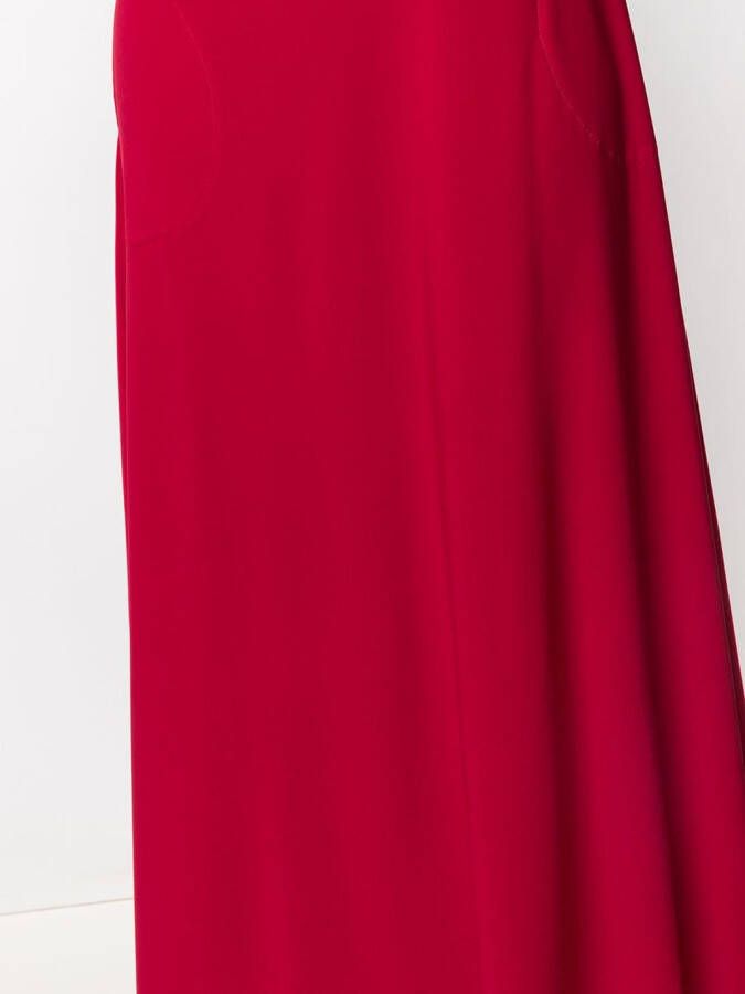 Norma Kamali Mouwloze maxi-jurk Rood