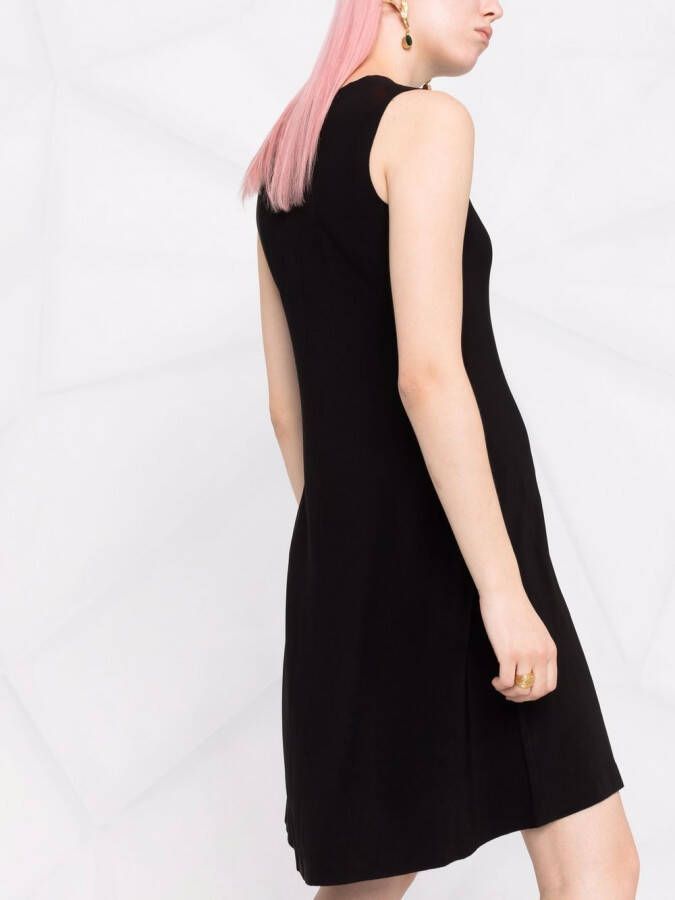 Norma Kamali Mouwloze mini-jurk Zwart