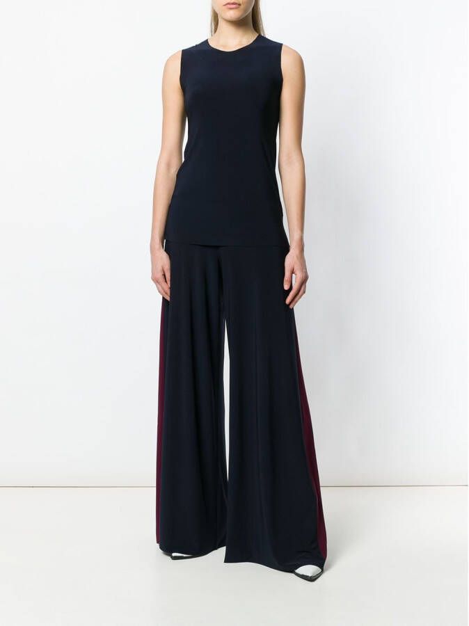 Norma Kamali Mouwloze top Blauw