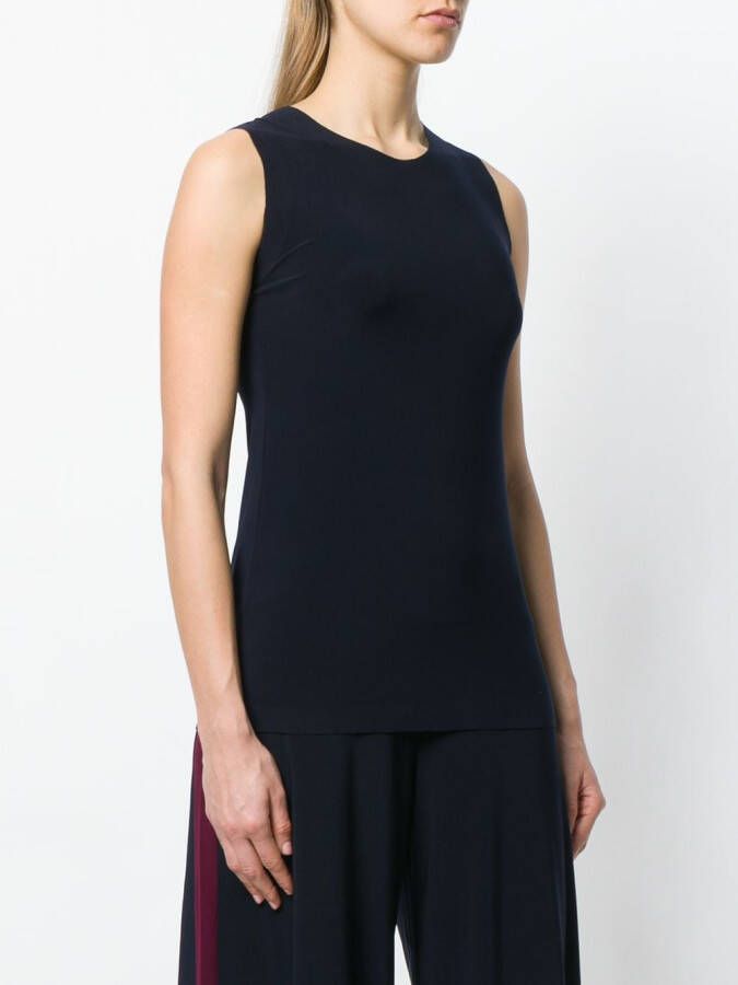 Norma Kamali Mouwloze top Blauw