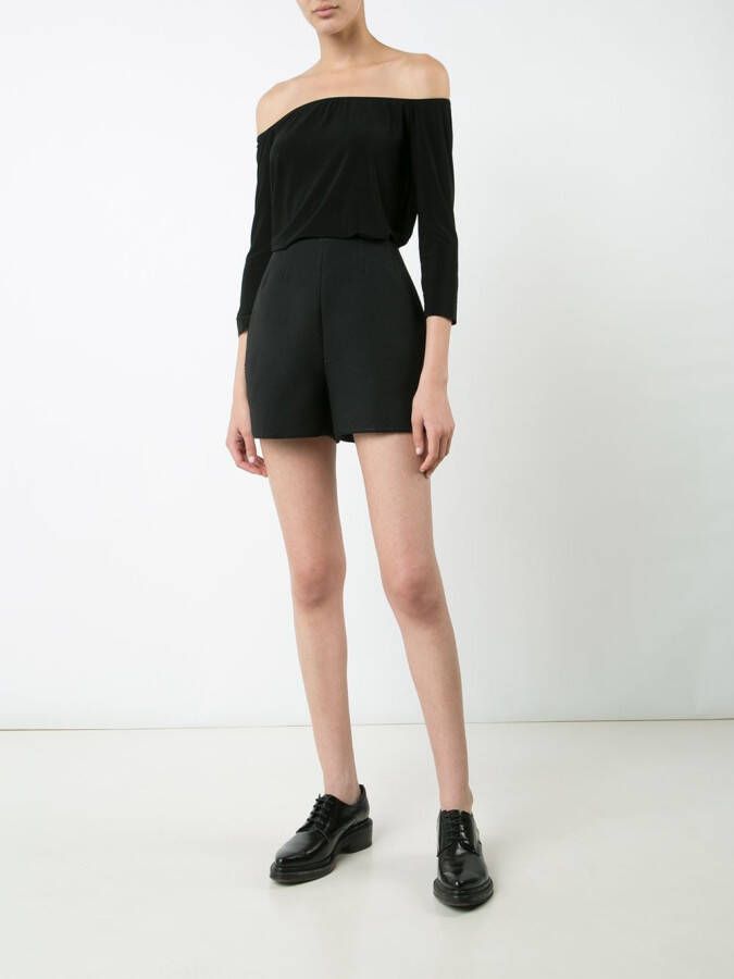 Norma Kamali Off-shoulder blouse Zwart