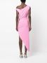 Norma Kamali Asymmetrische jurk Roze - Thumbnail 4