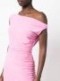 Norma Kamali Asymmetrische jurk Roze - Thumbnail 5
