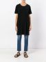 Norma Kamali Oversized T-shirt Zwart - Thumbnail 2