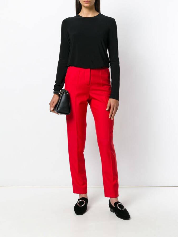 Norma Kamali round neck sweater Zwart