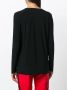 Norma Kamali round neck sweater Zwart - Thumbnail 4