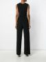 Norma Kamali ruched plunge jumpsuit Zwart - Thumbnail 4