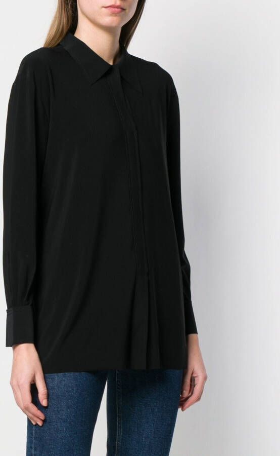 Norma Kamali Shirt met verborgen sluiting Zwart