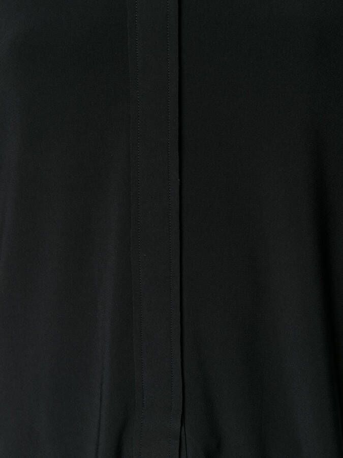 Norma Kamali Shirt met verborgen sluiting Zwart