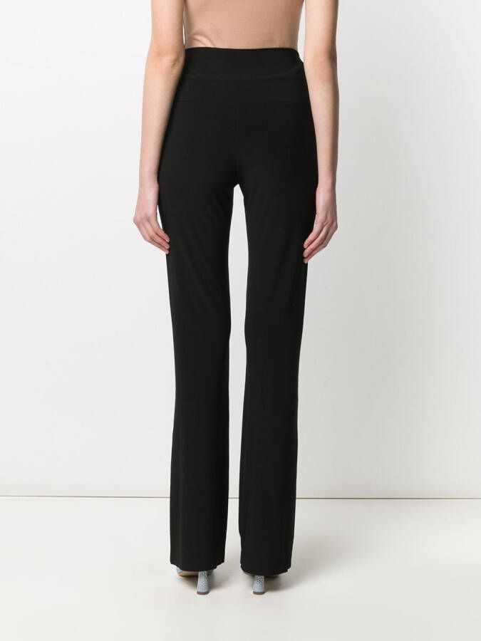 Norma Kamali Straight broek Zwart