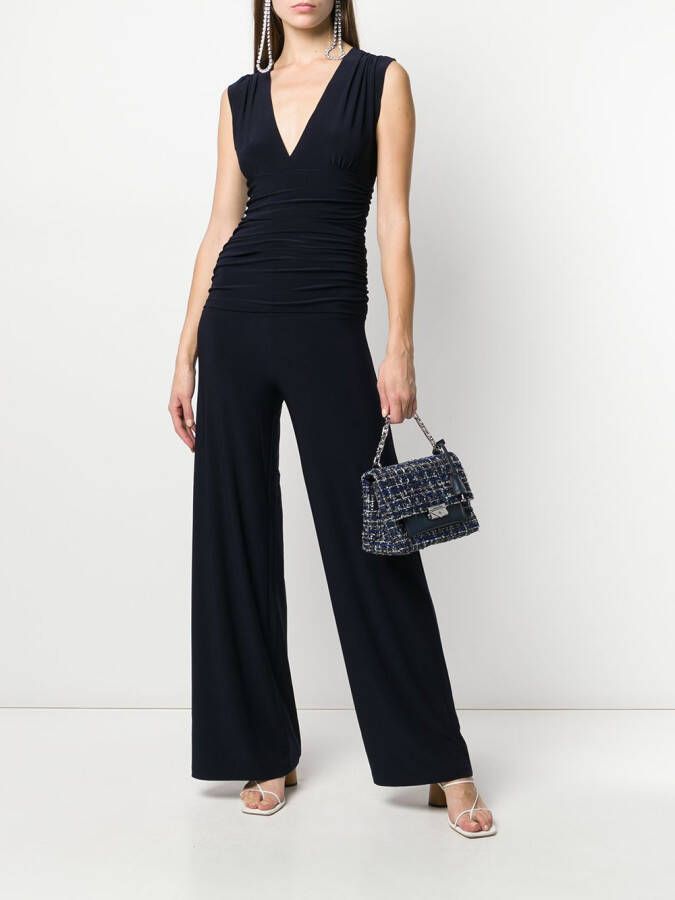 Norma Kamali Straight jumpsuit Blauw