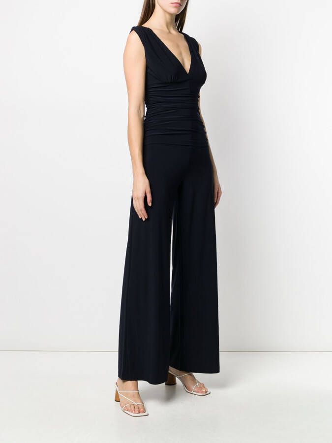 Norma Kamali Straight jumpsuit Blauw