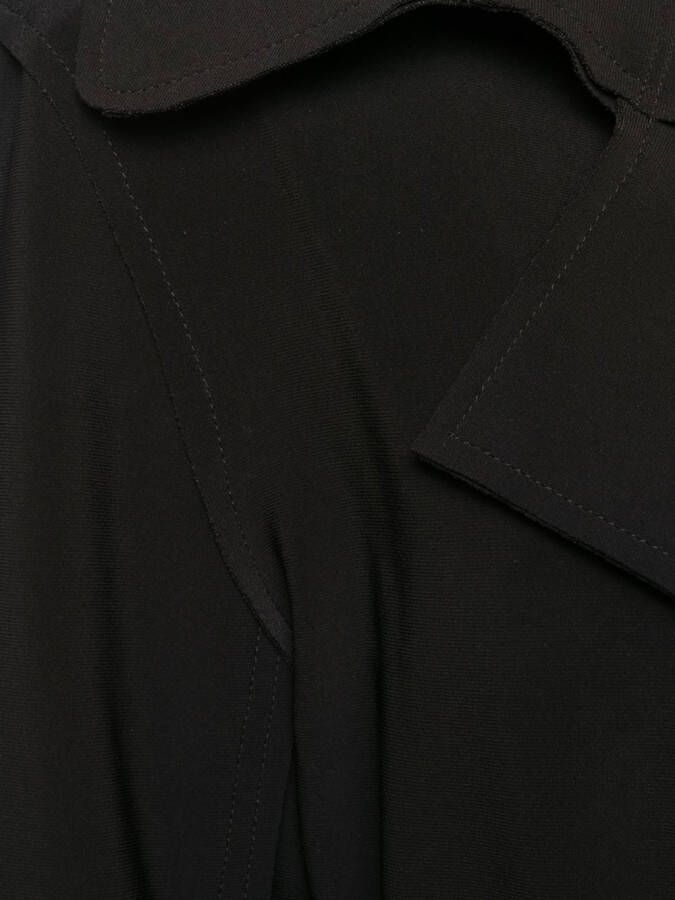 Norma Kamali Trenchcoat met ceintuur Zwart