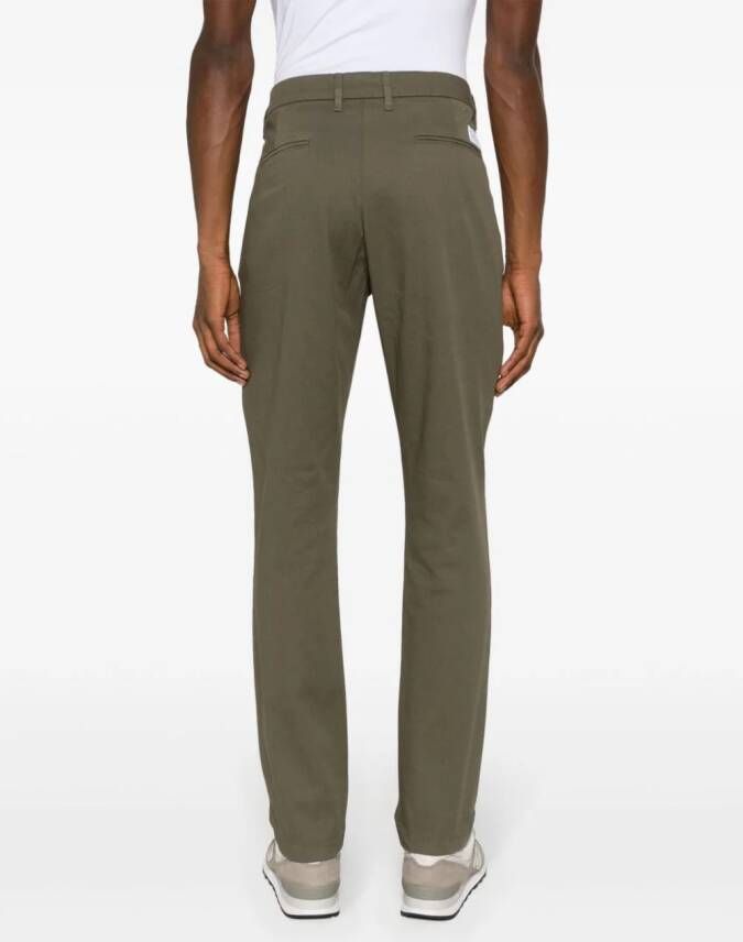 Norse Projects Aros mid waist slim-fit chino Groen