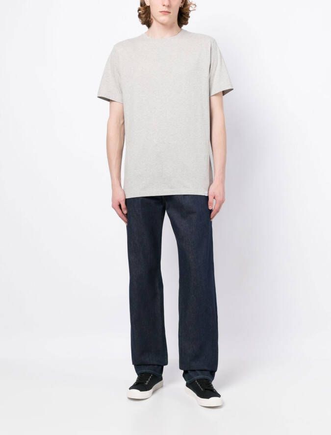 Norse Projects T-shirt met logopatch Grijs