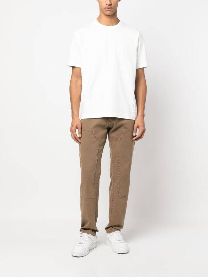 Norse Projects T-shirt met logopatch Wit