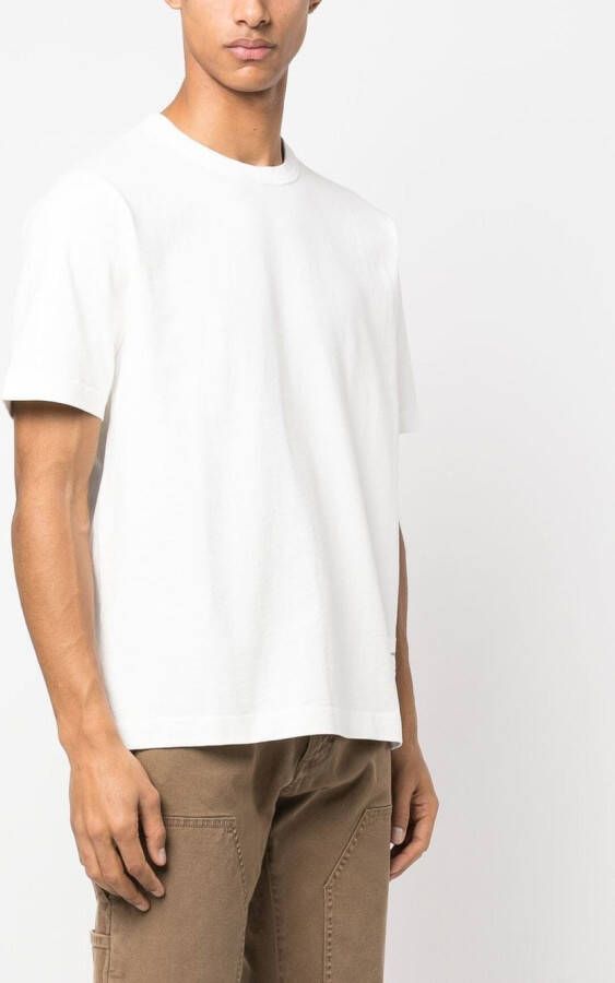 Norse Projects T-shirt met logopatch Wit