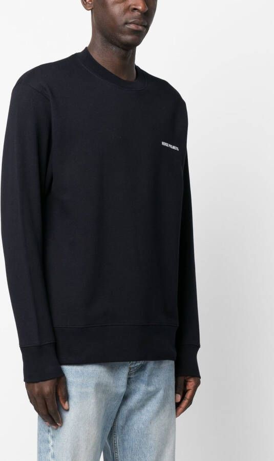 Norse Projects Sweater met logoprint Blauw