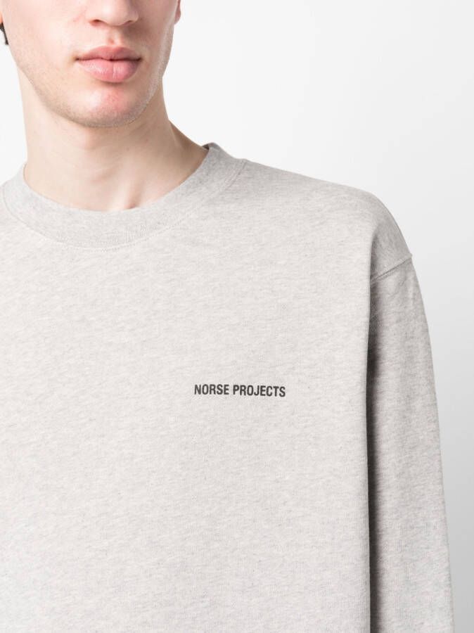 Norse Projects Sweater met logoprint Grijs
