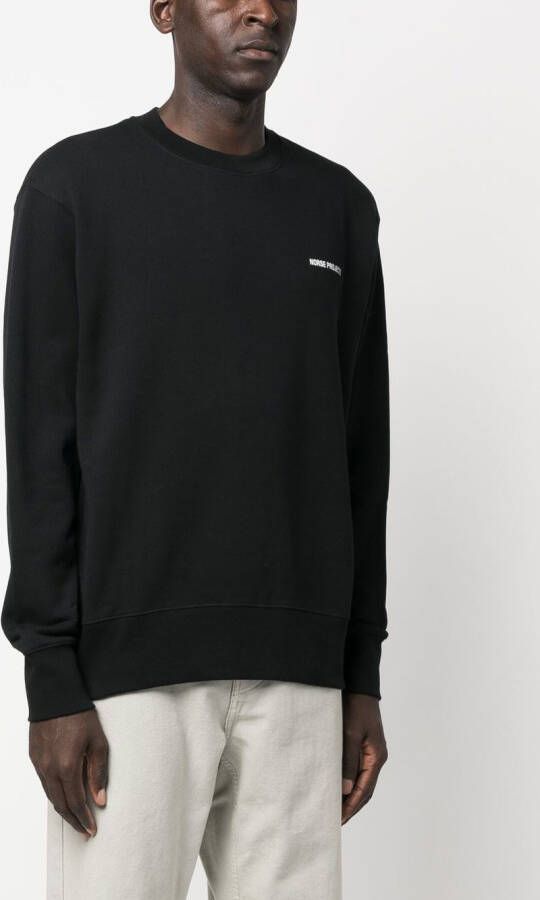 Norse Projects Sweater met logoprint Zwart